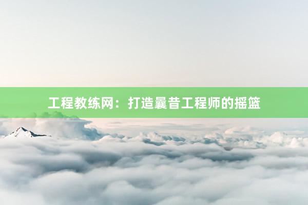 工程教练网：打造曩昔工程师的摇篮